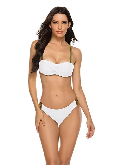 Buy Lycka Lkl A European Style Lady Bikini Set White Online