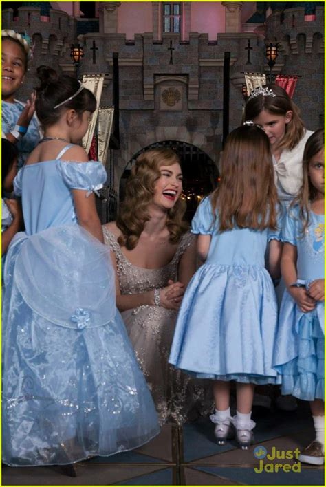 Full Sized Photo Of Lily James Cinderella Screening Disneyland 02