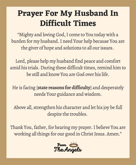 7 Prayers For My Husband In Difficult Times Work Health Love