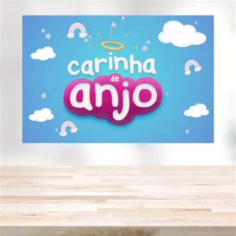 Painel De Festa Grande Carinha De Anjo Lona 2 0 X 1 5 M Parcelamento