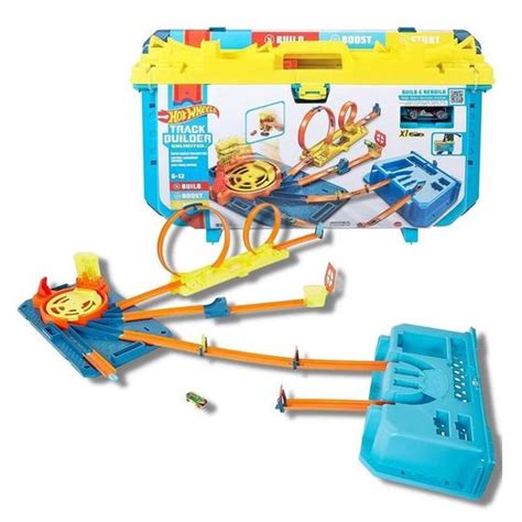 Pista Hot Wheels Track Builder Caixa Super Extrema De Acrobacias