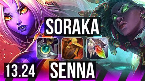 SORAKA Ezreal Vs SENNA Vayne SUP Comeback 1300 Games 4 3 18