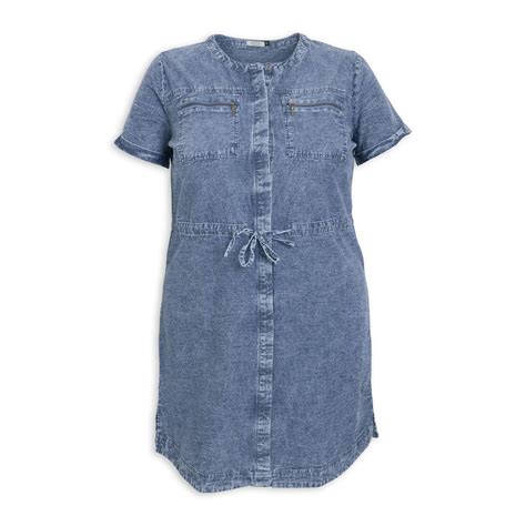 Buy Zeta Denim Utility Dress Online Truworths