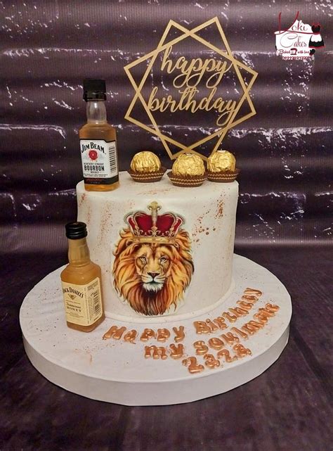 Lion Cake For Him Decorated Cake By Noha Sami Cakesdecor