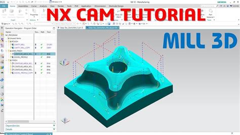 Nx Cam Tutorial D Mold Cavity Mill Contour Area Non Step Z