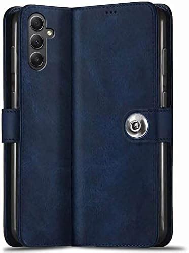 TheGiftKart Genuine Leather Finish Flip Back Cover Case For Samsung