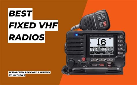 Best Marine VHF Radios Fixed Top Picks For Boaters Sailingsavvy