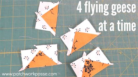 How To Sew Flying Geese At Once Patchwork Posse