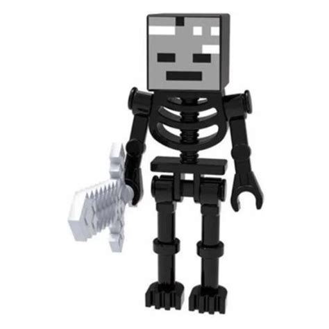 Boneco Blocos De Montar Esqueleto Wither Minecraft Submarino