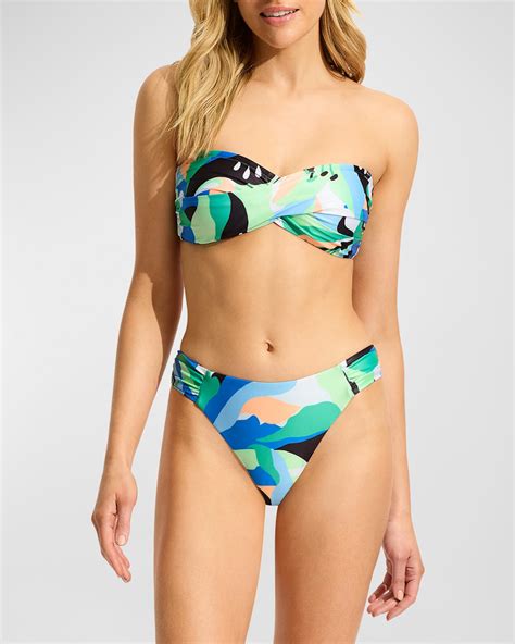 Seafolly Ruched Side Bikini Bottoms Neiman Marcus