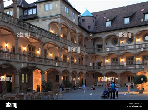 Germany Baden Württemberg Stuttgart Old Castle Renaissance Courtyard