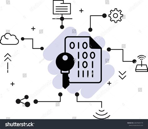 Public Private Api Key Encryption Concept Stock Vector Royalty Free