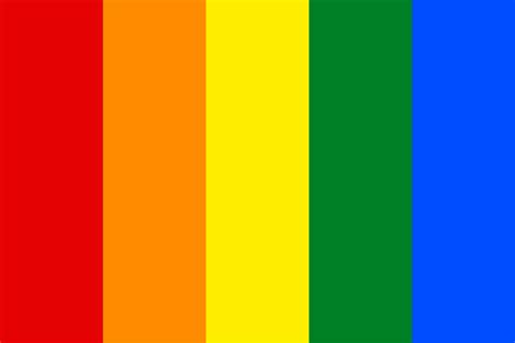 Rainbow Flag Color Palette