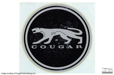 Decal Water Transfer Black White Cougar Walking Cat Nos