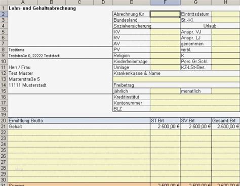 Abrechnung Brutto Netto Bez Ge Vorlage Beste Lohn Und Gehaltsabrechnung