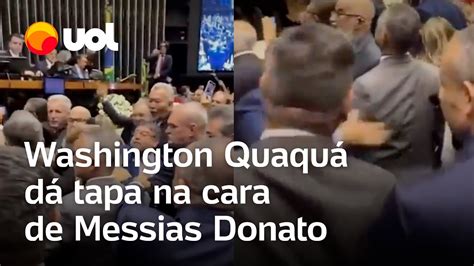 Washington Quaquá vice presidente do PT dá tapa na cara do deputado