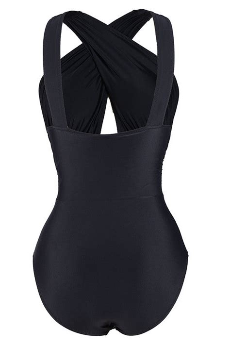 Cupshe Deep Feelings Cross One Piece Swimsuit