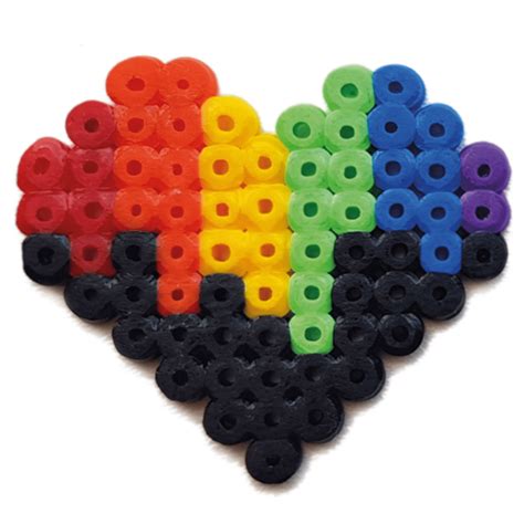 Rainbow Heart Perler Bead Patterns Free Printable In The Playroom