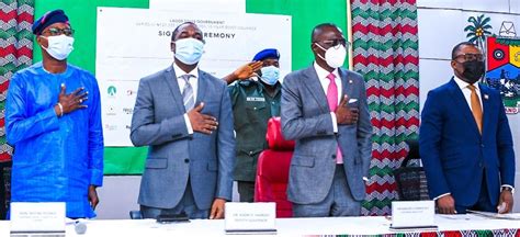 Pictures Gov Sanwo Olu At Signing Ceremony Of The Lagos State Bond