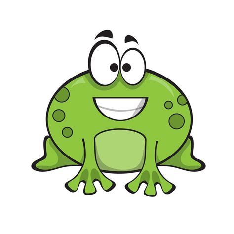 Cute Green Frog Cartoon Character Isolated On White Background 5903036