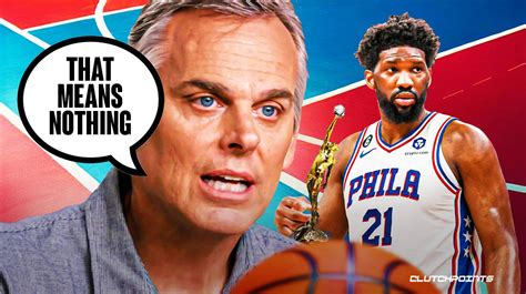 Sixers Joel Embiid Nba Mvp Is Pointless Colin Cowherd Says