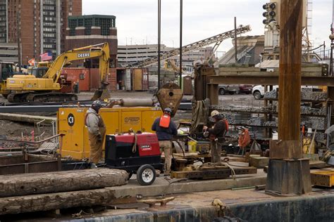 Construction on Barge - Pentax User Photo Gallery