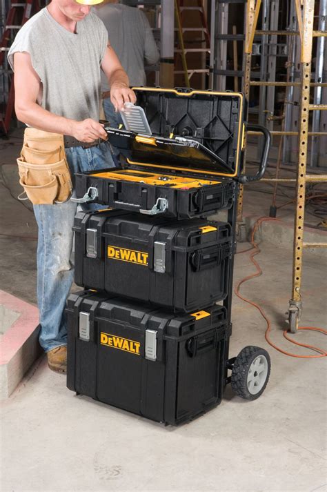 Dewalt Black Tool Box Carrier Metal High Impact Plastic 14c639