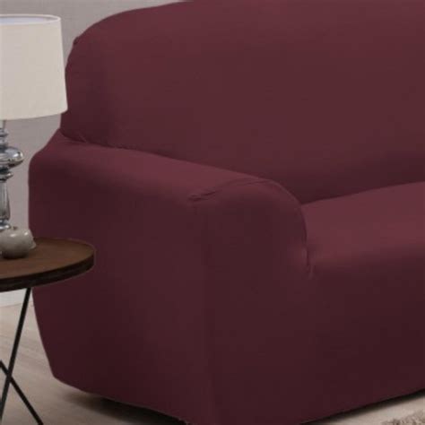 Capa Sofa 2 E 3 Lugares Malha Elastico Ajustavel Coladinha VINHO