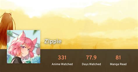 Zippies Profile · Anilist