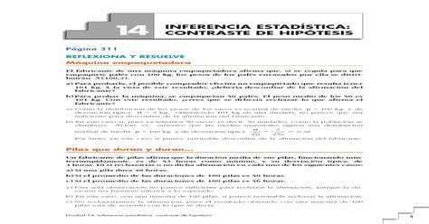 U14 Inferencia Estadística Contrastes De Hipótesis [pdf Document]