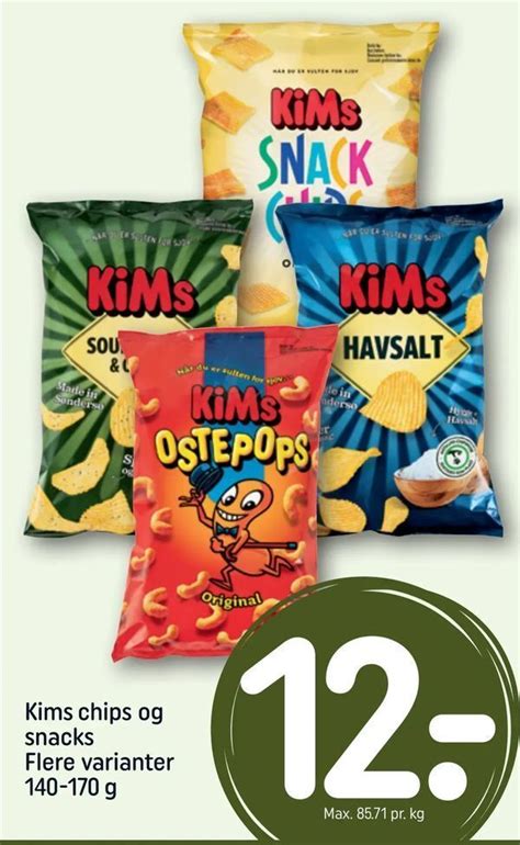 Kims Chips Og Snacks Tilbud Hos Rema