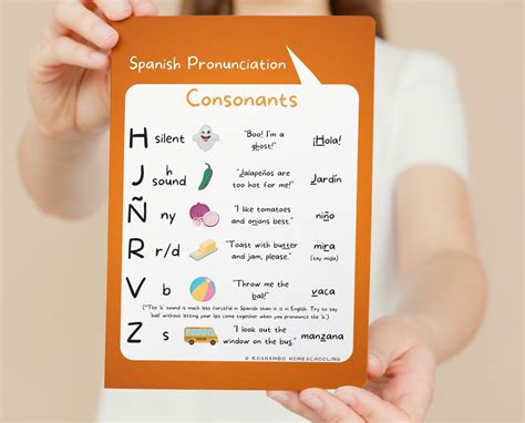 Spanish Pronunciation Posters Set Of Spanish Alphabet Etsy