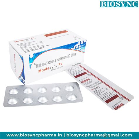 Levocetirizine 5mg + Montelukast 10mg Tablets Manufacturer & Supplier