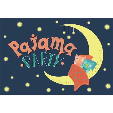 Amazon Yongfoto 7x5ft Pajama Party Backgrounds Cartoon Stars Moon