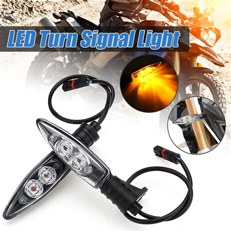 Pair Motorcycle Rear LED Turn Signal Light Indicator Lamp For BMW