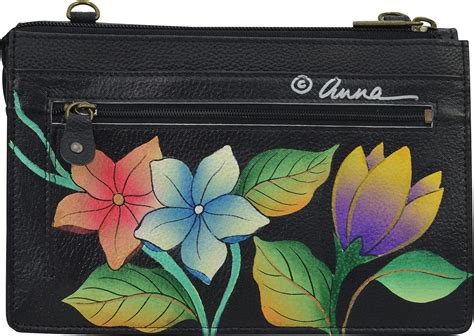 Anna By Anuschka Womens Hand Painted Genuine Leather Organizer Wallet