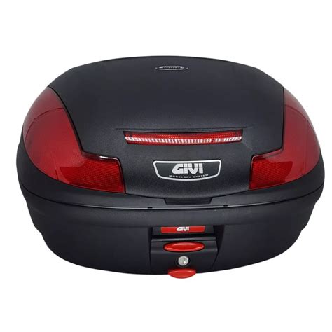 Baú Givi Monolock Simply 47 Litros E470N Lente Vermelha Submarino