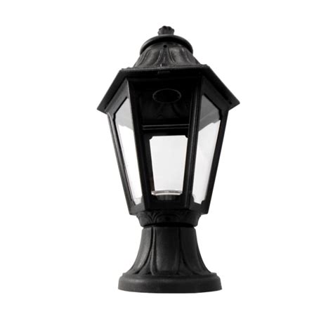 Farol Pedestal Colonial Negro Ip Mikrolot Anna Fl Fivisa