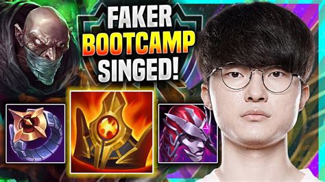 Faker Testing New Meta Singed Mid In Euw Soloq T1 Faker Plays Singed