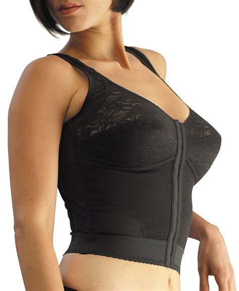 Carnival Womens Front Closure Longline Posture Support Bra Macys