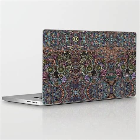 Sensory Overload Skull In Pastels Laptop IPad Skin By Kristy