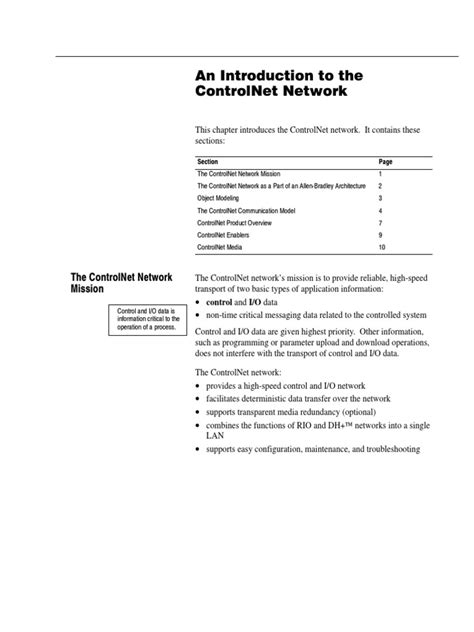 An Introduction To Control Network Pdf Pdf Class Computer