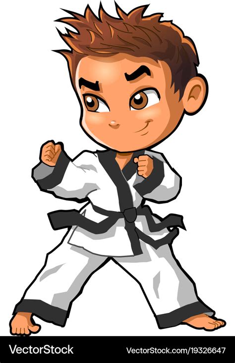 Karate Boy Clipart