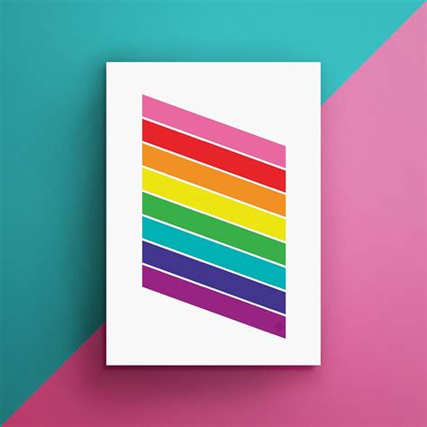 Pride Rainbow Flag Free Printable • LGBTQ Flag • Little Gold Pixel