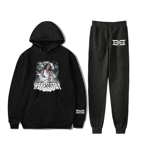 Dd Osama Here 2 Stay Hoodie Jogger Pants Two Piece Sweatshirts