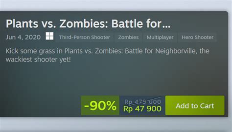 Franchise Plants Vs Zombie Diskon Besar Besaran Di Steam Buruan Beli