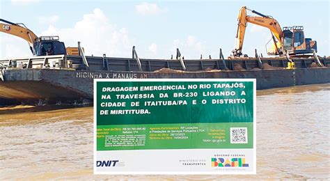 VEREADOR DENUNCIA OBRA MILIONÁRIA DE DRAGAGEM DO RIO TAPAJÓS EM