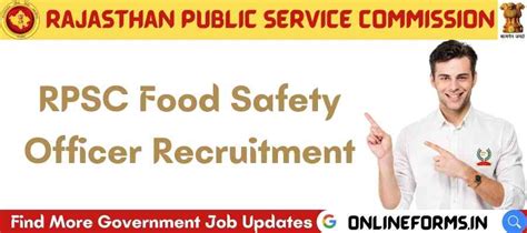 Rpsc Food Safety Officer Recruitment 2022 Apply Link