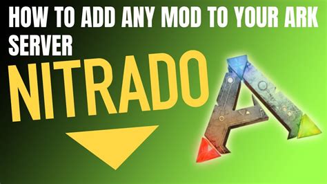 How To Add ANY Mod To Your Nitrado Ark Server YouTube