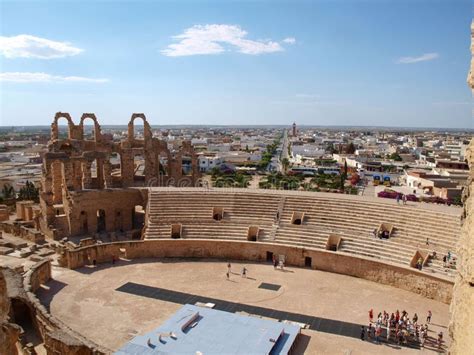 El Djem Mahdia Tunisie Amphith Tre Romain Antique En El